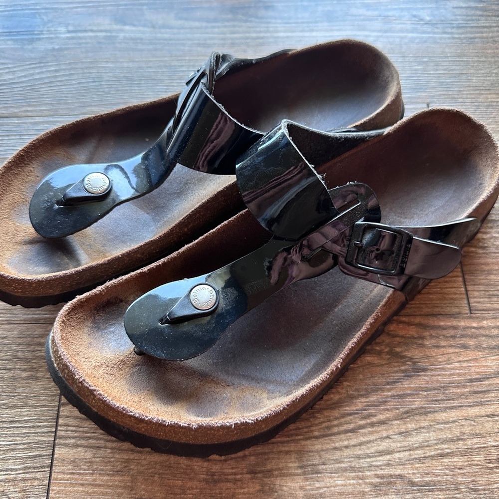 Birkenstock BETULA Black Gizeh Women’s Sandals Shoe Sz 40